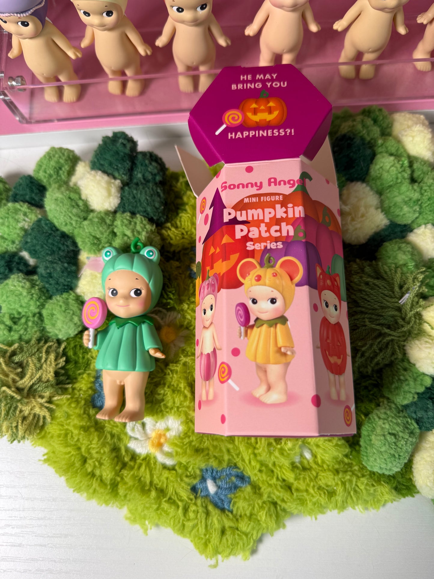 sonny angel opened pumpkin patch frog