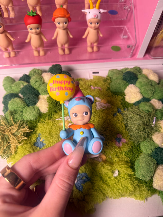 sonny angel opened blue birthday bear