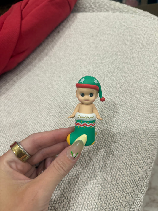 sonny angel opened 2016 christmas stocking