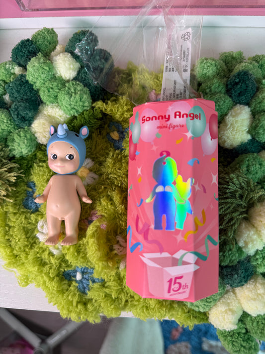 sonny angel opened 15th anniversary unrefined rhino