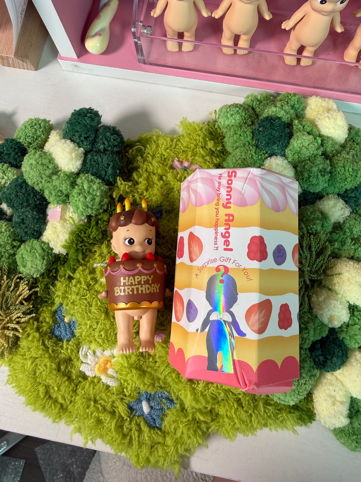 sonny angel opened birthday cake chocolate