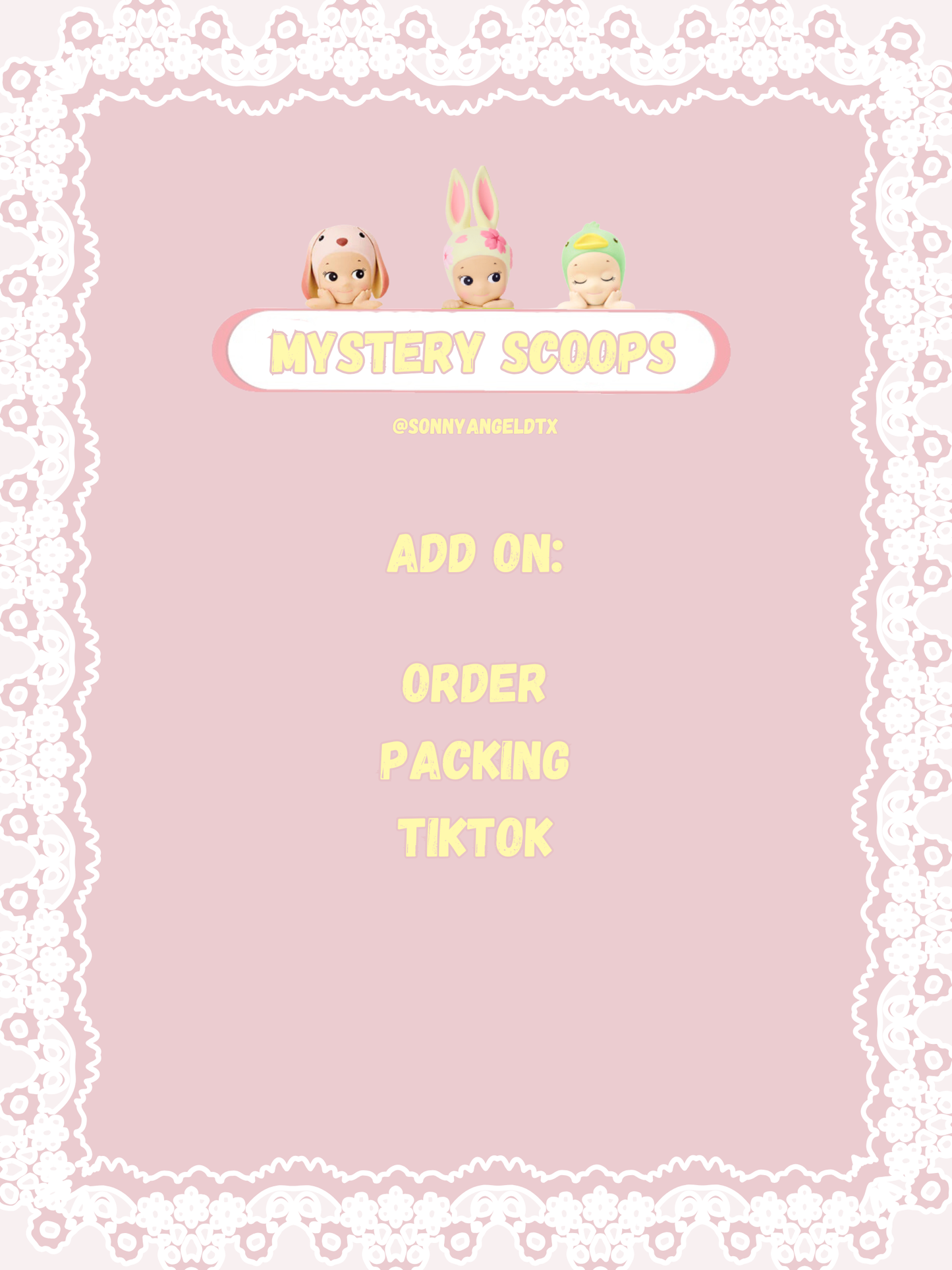 ADD ON: order packing on tiktok