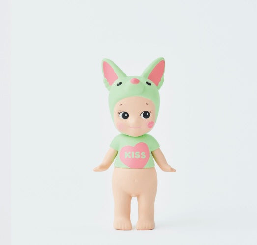 sonny angel opened kiss kiss keychain fox