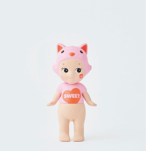 sonny angel opened kiss kiss keychain cat
