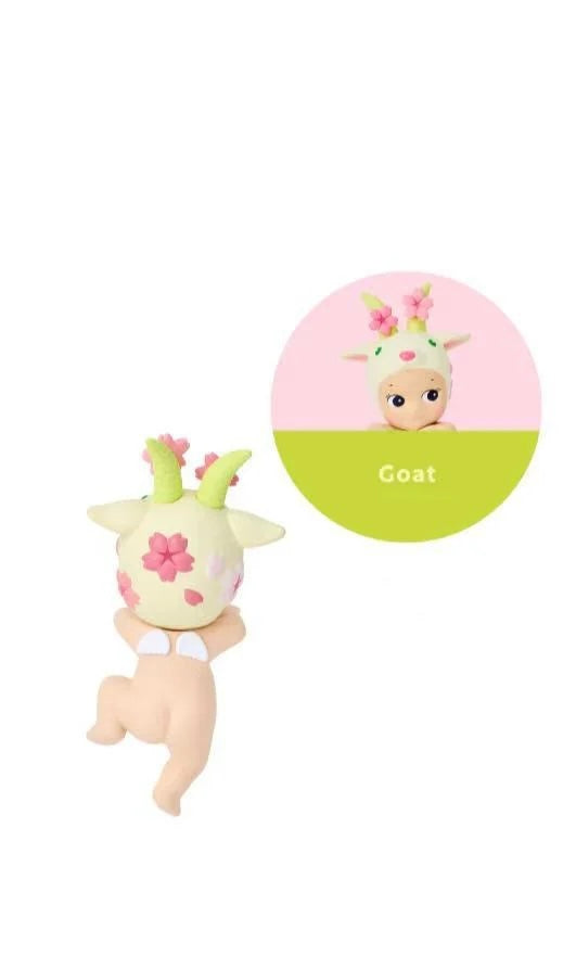 sonny angel opened cherry blossom hipper goat