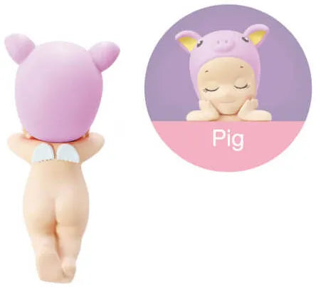 sonny angel opened dreaming hipper pig