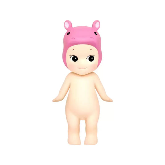 sonny angel opened animal v4 pink hippo