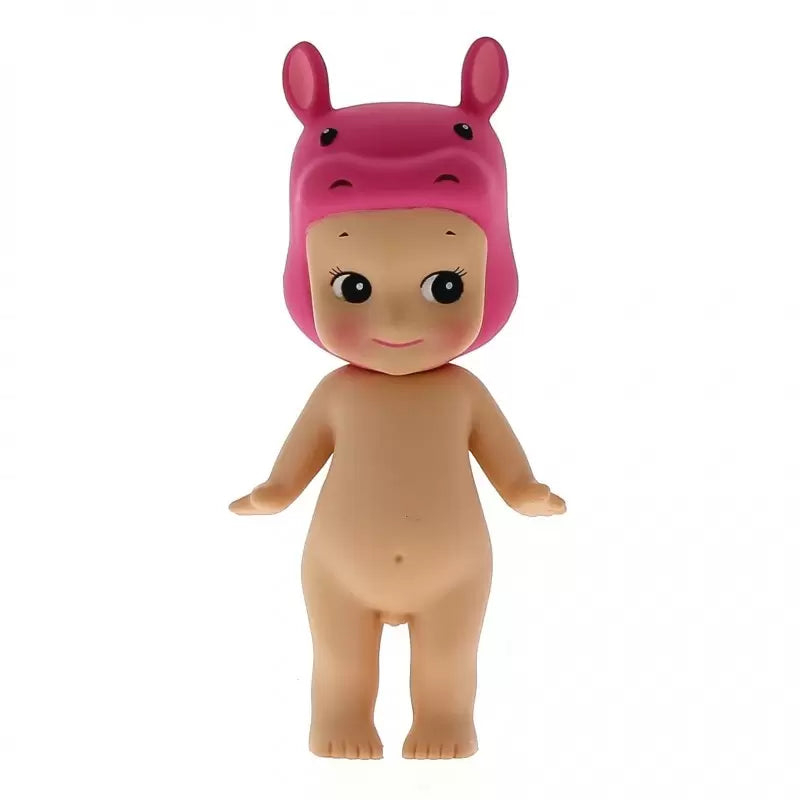 sonny angel opened unrefined pink hippo animal v3