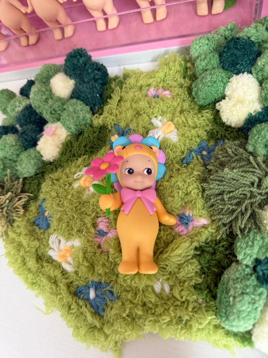 sonny angel opened yellow lion flower gift