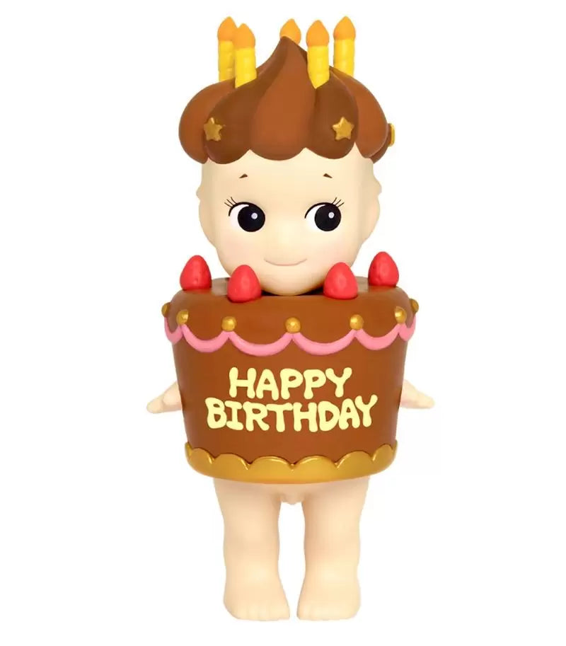 sonny angel opened birthday cake chocolate