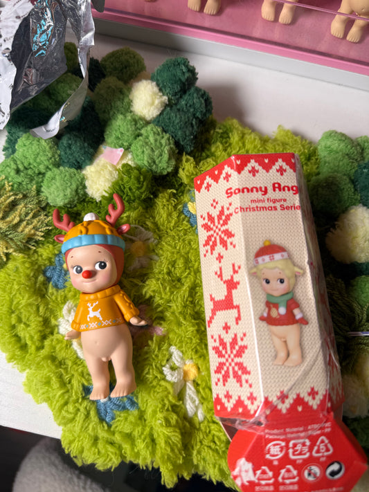 sonny angel opened christmas 2019 wool reindeer