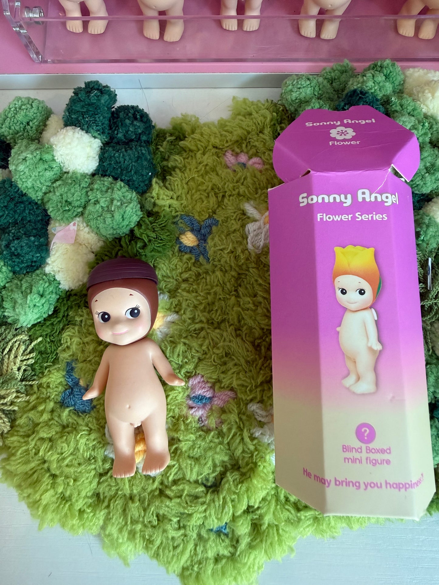 sonny angel opened flower series acorn