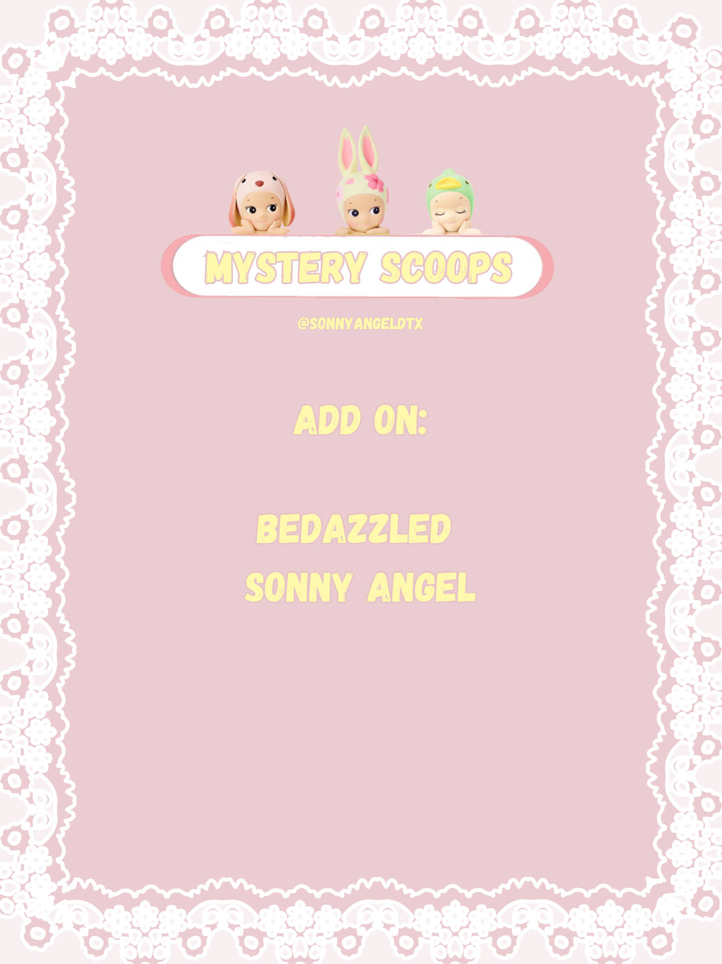 ADD ON: bedazzled sonny angel